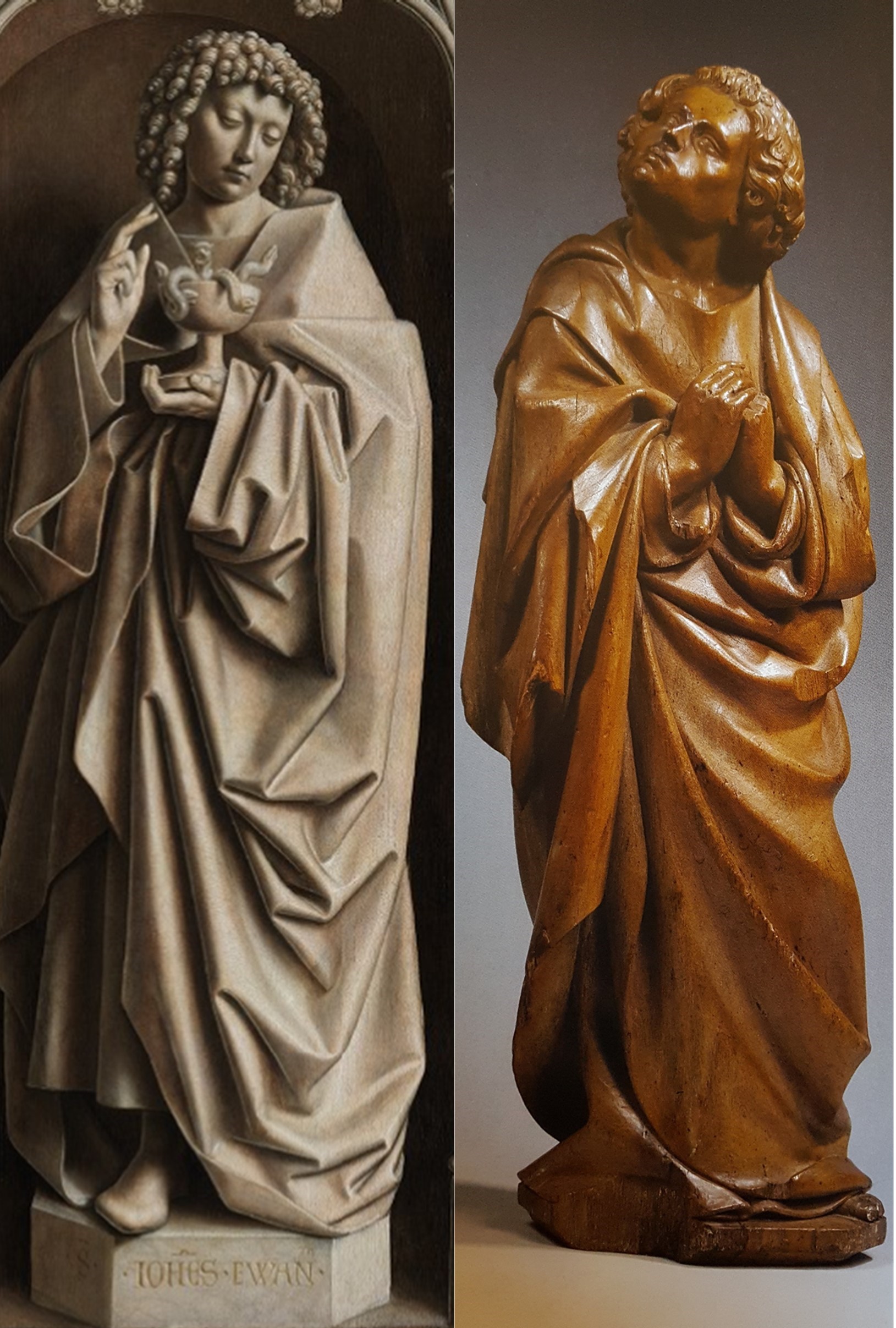 St John by van Eyck and de Werve